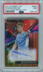 Kevin De Bruyne [Gold] #BA-KD Soccer Cards 2021 Topps Finest UEFA Champions League Autographs Prices
