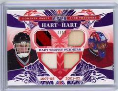 Dominik Hasek, Jose Theodore [Platinum] Hockey Cards 2021 Leaf Lumber Hart to Hart Prices
