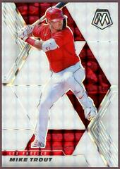 Mike Trout [White Mosaic] #103 Baseball Cards 2021 Panini Mosaic Prices