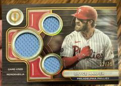 Bryce Harper [Gold] #TTR-BH Baseball Cards 2024 Topps Tribute Triple Relic Prices