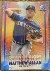Matthew Allan [Blue Refractor] #DG-17 Baseball Cards 2021 Bowman Chrome Mega Box Mojo Dawn of Glory Prices