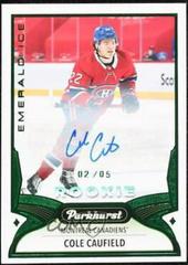 Cole Caufield [Emerald Ice Autograph] #330 Hockey Cards 2021 Parkhurst Prices
