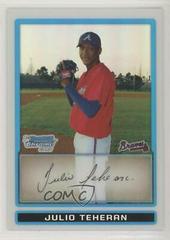 Julio Teheran [Refractor] Baseball Cards 2009 Bowman Chrome Prospects Prices