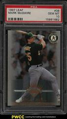 Mark McGwire #38 Baseball Cards 1997 Leaf Prices