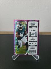 A. J. Brown [Purple Pulsar] #44 Football Cards 2022 Panini Contenders Optic Prices