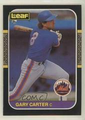 Gary Carter #109 Baseball Cards 1987 Leaf Prices