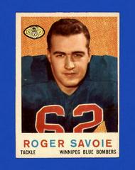 Roger Savoie #4 Football Cards 1959 Topps CFL Prices