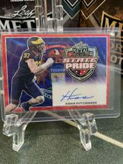 Aidan Hutchinson [Red Wave] Football Cards 2022 Leaf Metal Draft State Pride Prices