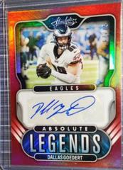 Dallas Goedert [Red] Football Cards 2022 Panini Absolute Legends Signatures Prices