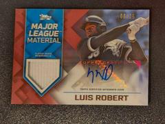 Luis Robert [Red] #MLMA-LR Baseball Cards 2022 Topps Major League Material Autographs Prices