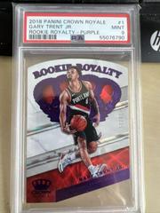 Gary Trent Jr. [Purple] Basketball Cards 2018 Panini Crown Royale Rookie Royalty Prices