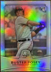 Buster Posey [Refractor] #18 Baseball Cards 2010 Bowman Platinum Prices