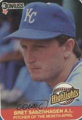 Bret Saberhagen #6 Baseball Cards 1987 Donruss Highlights Prices