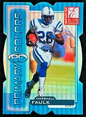 Marshall Faulk [Blue Die Cut] Football Cards 1999 Panini Donruss Elite Primary Colors Prices