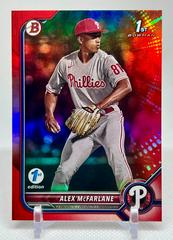 Alex McFarlane [Red] #BD-117 Baseball Cards 2022 Bowman Draft 1st Edition Prices