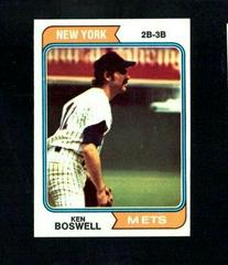 Ken Boswell #645 Baseball Cards 1974 Topps Prices