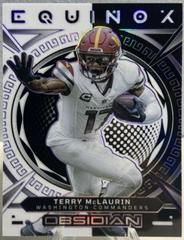 Terry McLaurin [Purple Electric Etch] #25 Football Cards 2023 Panini Obsidian Equinox Prices