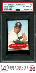 Willie McCovey [Hand Cut] #4 Baseball Cards 1971 Bazooka Numbered Prices