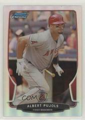 Albert Pujols [Refractor] Baseball Cards 2013 Bowman Chrome Prices