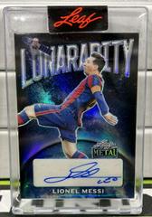 Lionel Messi Soccer Cards 2022 Leaf Metal Lunararity Autographs Prices