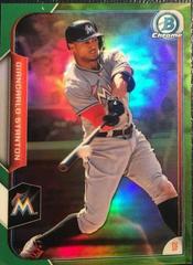 Giancarlo Stanton [Green Refractor] #131 Baseball Cards 2015 Bowman Chrome Prices