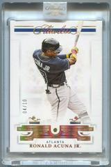 Ronald Acuna Jr. [Gold] #5 Baseball Cards 2021 Panini Flawless Prices