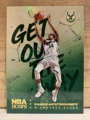 Giannis Antetokounmpo [Holo] #9 Basketball Cards 2018 Panini Hoops Get Out the Way Prices