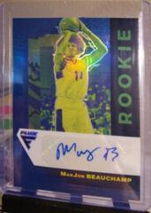 MarJon Beauchamp [Blue] Basketball Cards 2022 Panini Chronicles Draft Picks Flux Rookie Autographs Prices