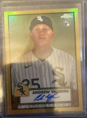 Andrew Vaughn [Gold] #PA-AVA Baseball Cards 2021 Topps Chrome Platinum Anniversary Autographs Prices