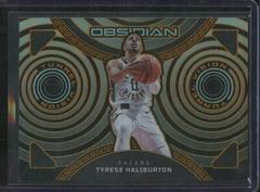 Tyrese Haliburton [Orange] #10 Basketball Cards 2022 Panini Obsidian Tunnel Vision Prices