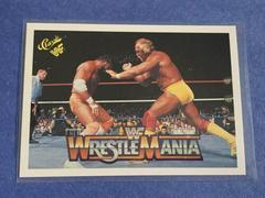 Hulk Hogan, 'Macho Man' Randy Savage #95 Wrestling Cards 1990 Classic WWF The History of Wrestlemania Prices