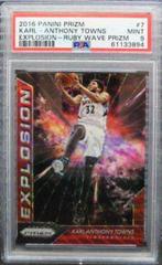 Karl Anthony Towns [Ruby Wave Prizm] #7 Basketball Cards 2016 Panini Prizm Explosion Prices