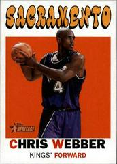 Chris Webber #21 Basketball Cards 2000 Topps Heritage Prices