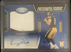 Kenny Pickett [Freshman Fabric Signature Blue Etch] #201 Football Cards 2022 Panini Certified Prices