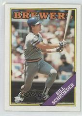 Bill Schroeder Baseball Cards 1988 Topps Prices
