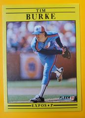 Tim Burke #227 Baseball Cards 1991 Fleer Prices