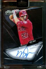 Mike Trout [Refractor] #CBA-MT Baseball Cards 2021 Topps Chrome Black Autographs Prices