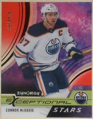 Connor McDavid [Red] Hockey Cards 2021 Upper Deck Synergy Exceptional Stars Prices