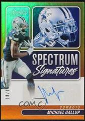 Michael Gallup [Gold] #SPEC-MG Football Cards 2022 Panini Absolute Spectrum Signatures Prices