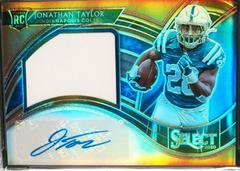 Jonathan Taylor [Copper Prizm] Football Cards 2020 Panini Select Jumbo Rookie Signatures Swatch Prices