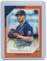 Griffin Jax [Orange] Baseball Cards 2022 Topps Gallery Rookie Autographs Prices