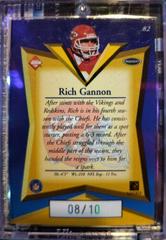 Rich Gannon [Gold Redemption 500] #82 Football Cards 1998 Collector's Edge Masters Prices