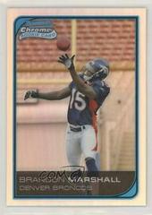 Brandon Marshall [Refractor] Football Cards 2006 Bowman Chrome Prices