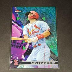 Paul Goldschmidt [Aqua Shimmer Refractor] Baseball Cards 2021 Topps Finest Prices