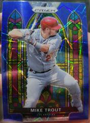 Mike Trout [Blue Velocity] #SG-1 Baseball Cards 2021 Panini Prizm Stained Glass Prices