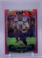 Russell Wilson [Pulsar Refractor] #102 Football Cards 2014 Topps Chrome Mini Prices