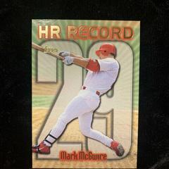 Mark McGwire [#29] Baseball Cards 1999 Topps Home Run Record Prices