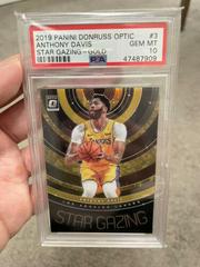 Anthony Davis [Gold] #3 Basketball Cards 2019 Panini Donruss Optic Star Gazing Prices
