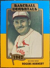 Rogers Hornsby #27 Baseball Cards 1980 Baseball Immortals Prices