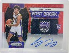 Colby Jones [Red] #26 Basketball Cards 2023 Panini Prizm Fast Break Rookie Autograph Prices